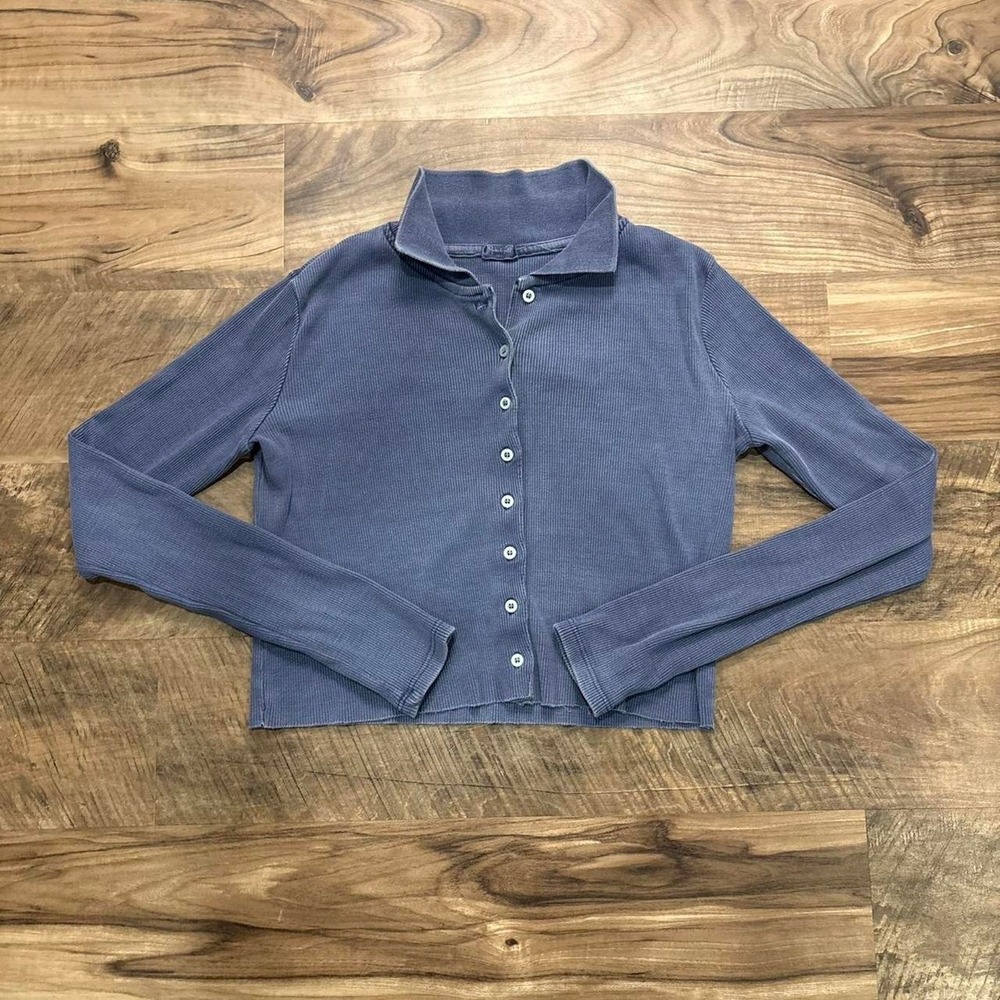 Vintage Y2K John Galt Brandy Melville Cropped Sweater Cardigan Women's One Size